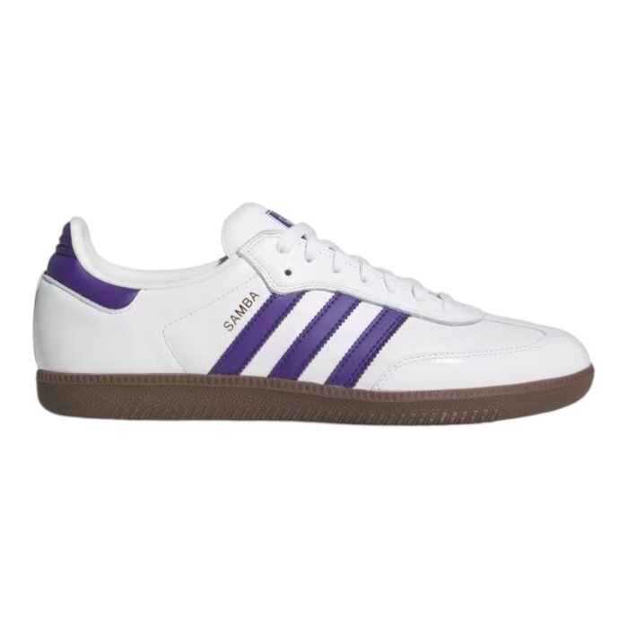 Adidas Skateboarding Samba Adv - Cloud White/Collegiate Purple/Gold Metallic