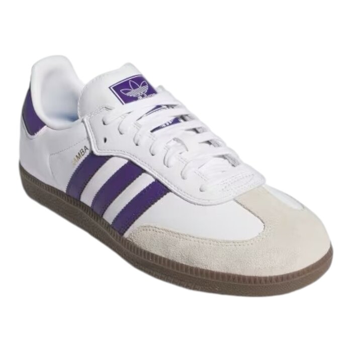 Adidas Skateboarding Samba Adv - Cloud White/Collegiate Purple/Gold Metallic