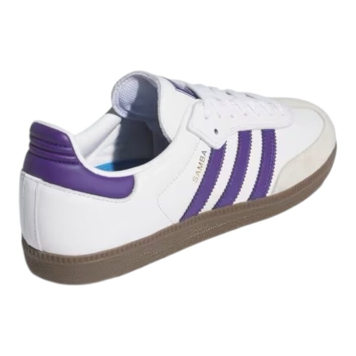 Adidas Skateboarding Samba Adv - Cloud White/Collegiate Purple/Gold Metallic