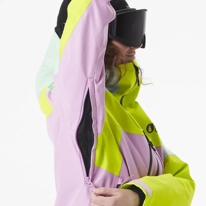 Picture W' Exa Jkt - Orchid Acid/Silt Green