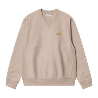 Carhartt WIP American Script Sweat - Fleur De Sel