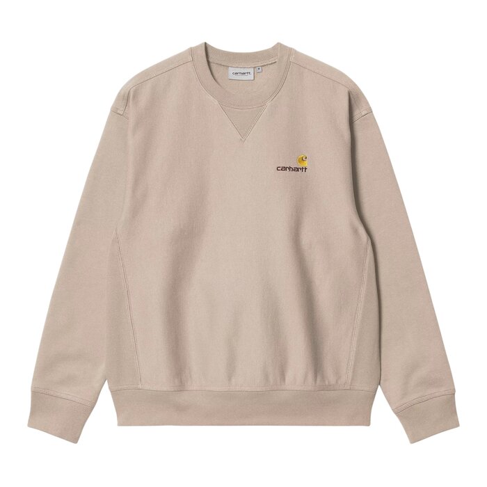 Carhartt WIP American Script Sweat - Fleur De Sel