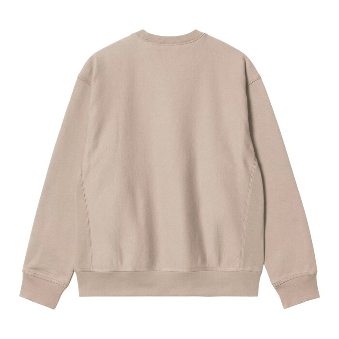 Carhartt WIP American Script Sweat - Fleur De Sel