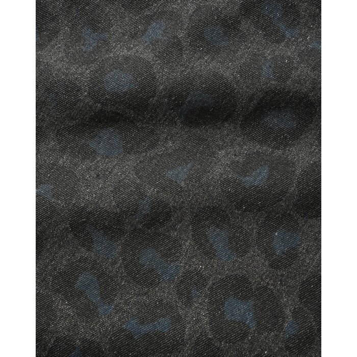 Butter Leopard Denim Jeans - Black