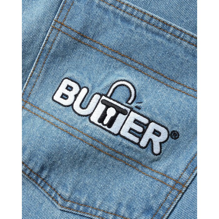 Butter Lock Baggy Denim Jeans - Light Indigo