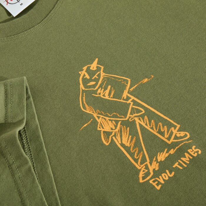 Polar Evol Times Tee - Army Green