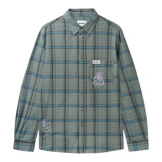 Butter Bugs Flannel Shirt - Sage