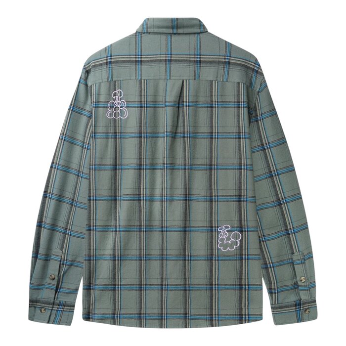 Butter Bugs Flannel Shirt - Sage
