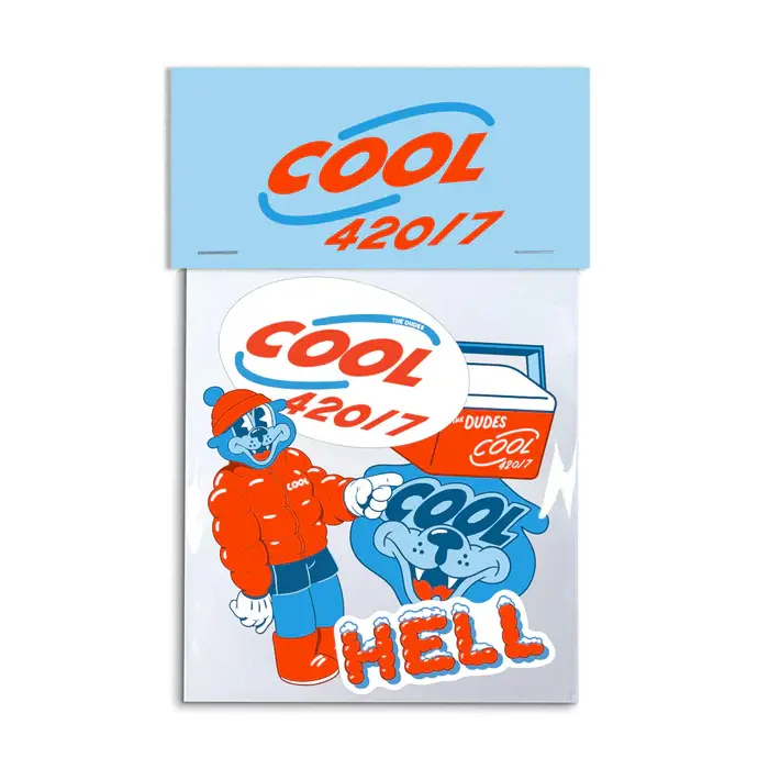 The Dudes The Dudes Cool 420/7 Sticker Set