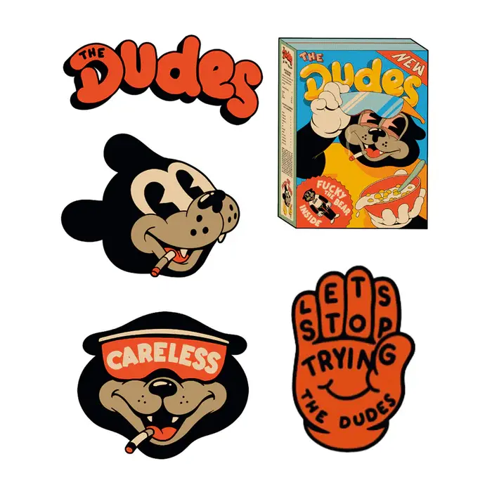 The Dudes The Dudes Unathletics Sticker Set