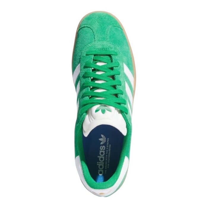 Adidas Skateboarding Gazelle ADV - Green/Cloud White/Gold Metallic