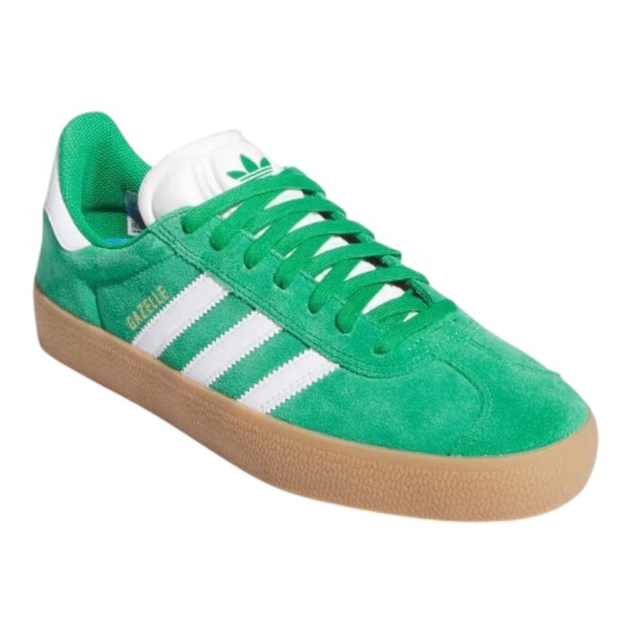 Adidas Skateboarding Gazelle ADV - Green/Cloud White/Gold Metallic