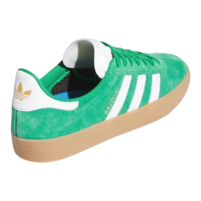 Adidas Skateboarding Gazelle ADV - Green/Cloud White/Gold Metallic