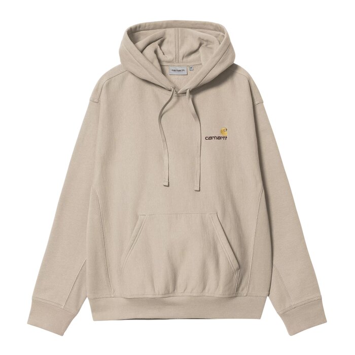 Carhartt WIP Hooded American Script Sweat - Fleur De Sel