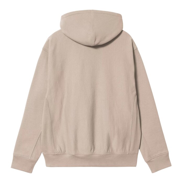 Carhartt WIP Hooded American Script Sweat - Fleur De Sel