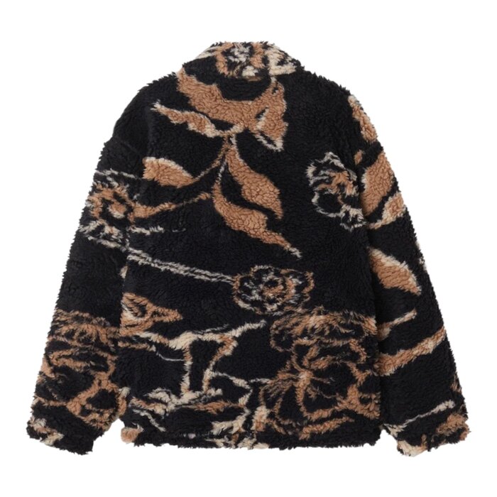 Obey Mushroom Sherpa Jacket - Dark Navy Multi