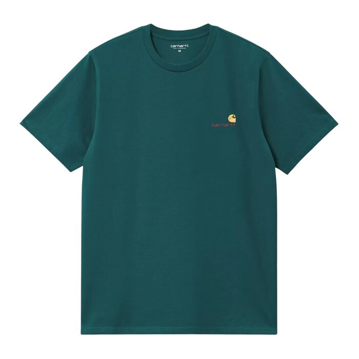Carhartt WIP S/S American Script T-Shirt - Malachite