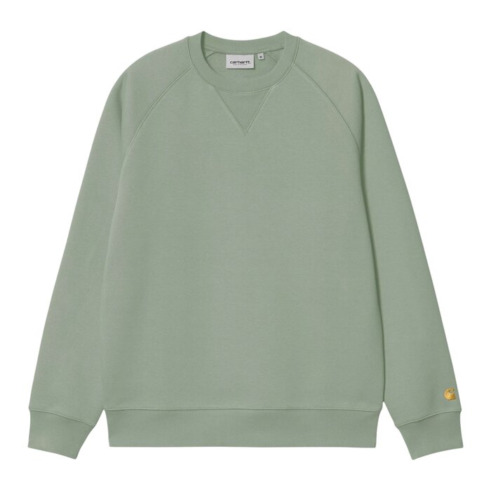 Carhartt WIP Chase Sweat - Frosted Green/Gold