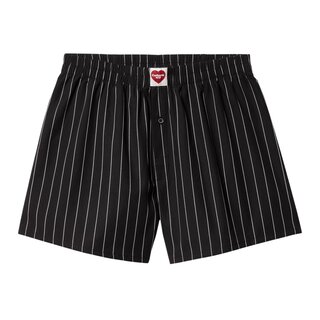 Carhartt WIP Cotton Boxer - Seaton Stripe, Black/White