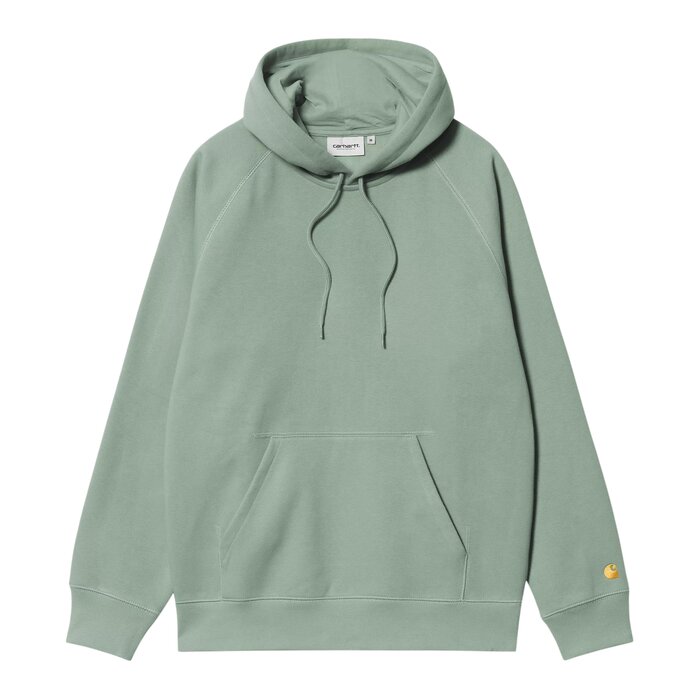 Carhartt WIP Hooded Chase Sweat - Frosted Green/Gold