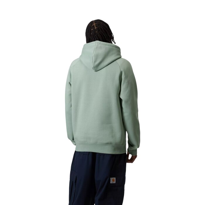 Carhartt WIP Hooded Chase Sweat - Frosted Green/Gold