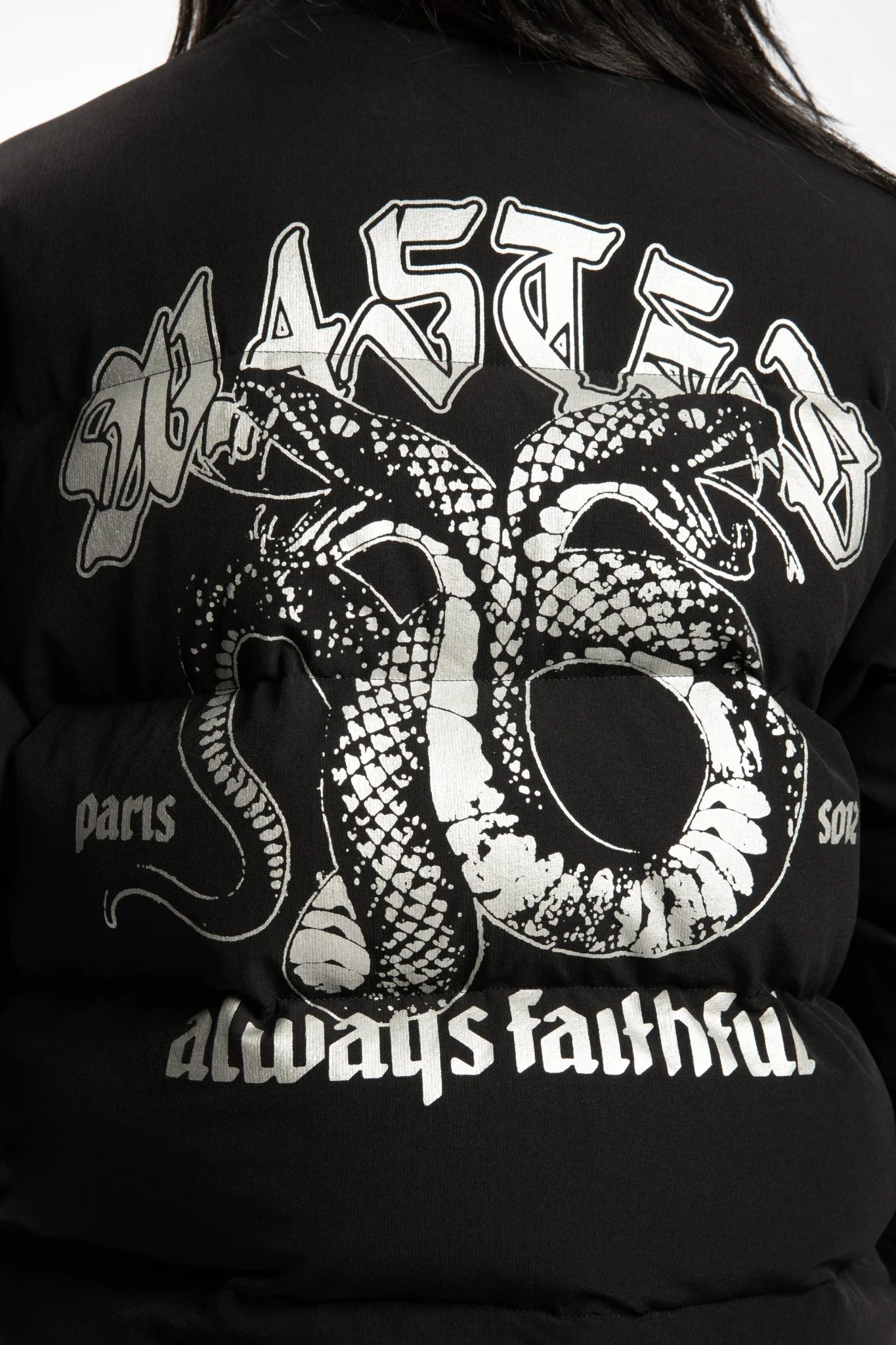 Wasted Paris Lethal Nylon Puffer Jacket - Black