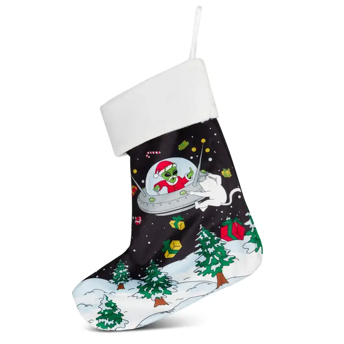 RipNDip Space Santa Christmas Stocking - Multi