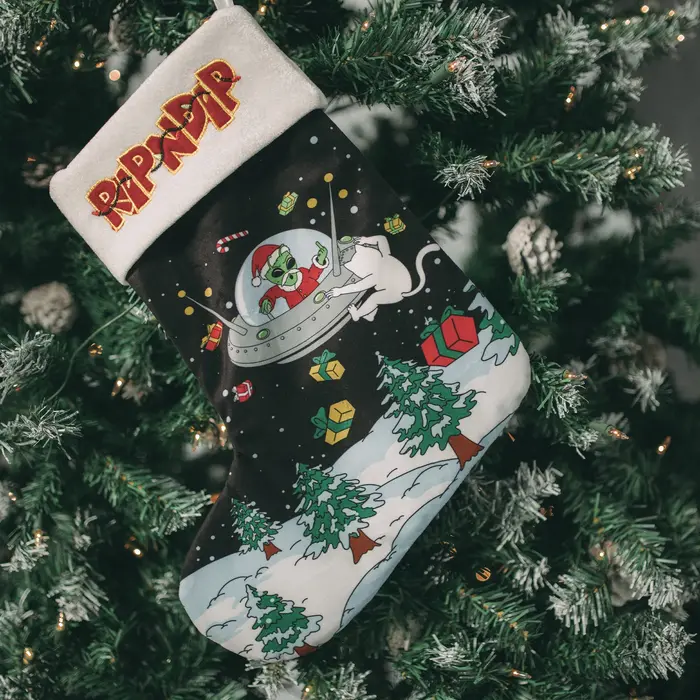 RipNDip Space Santa Christmas Stocking - Multi