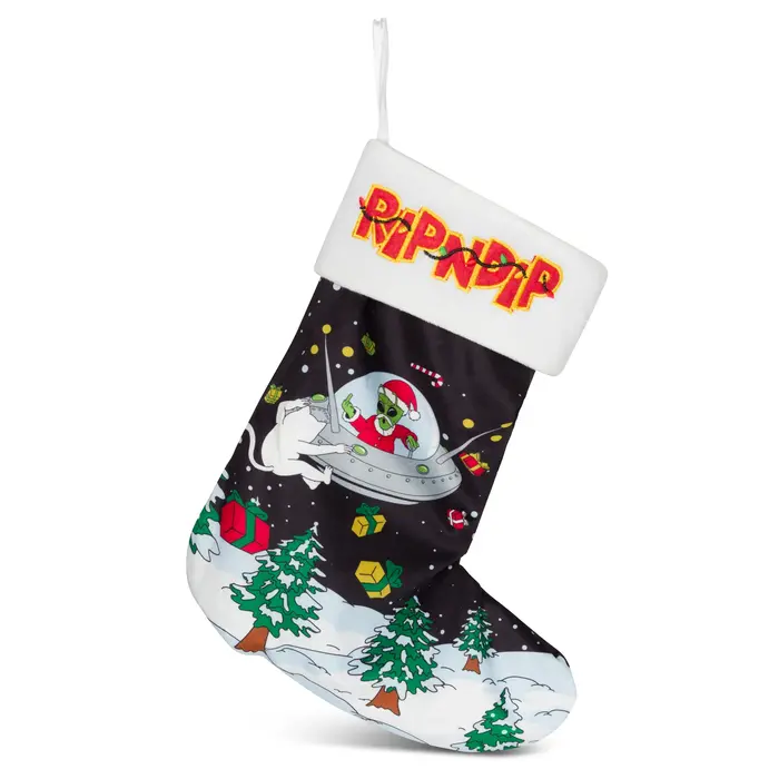 RipNDip Space Santa Christmas Stocking - Multi