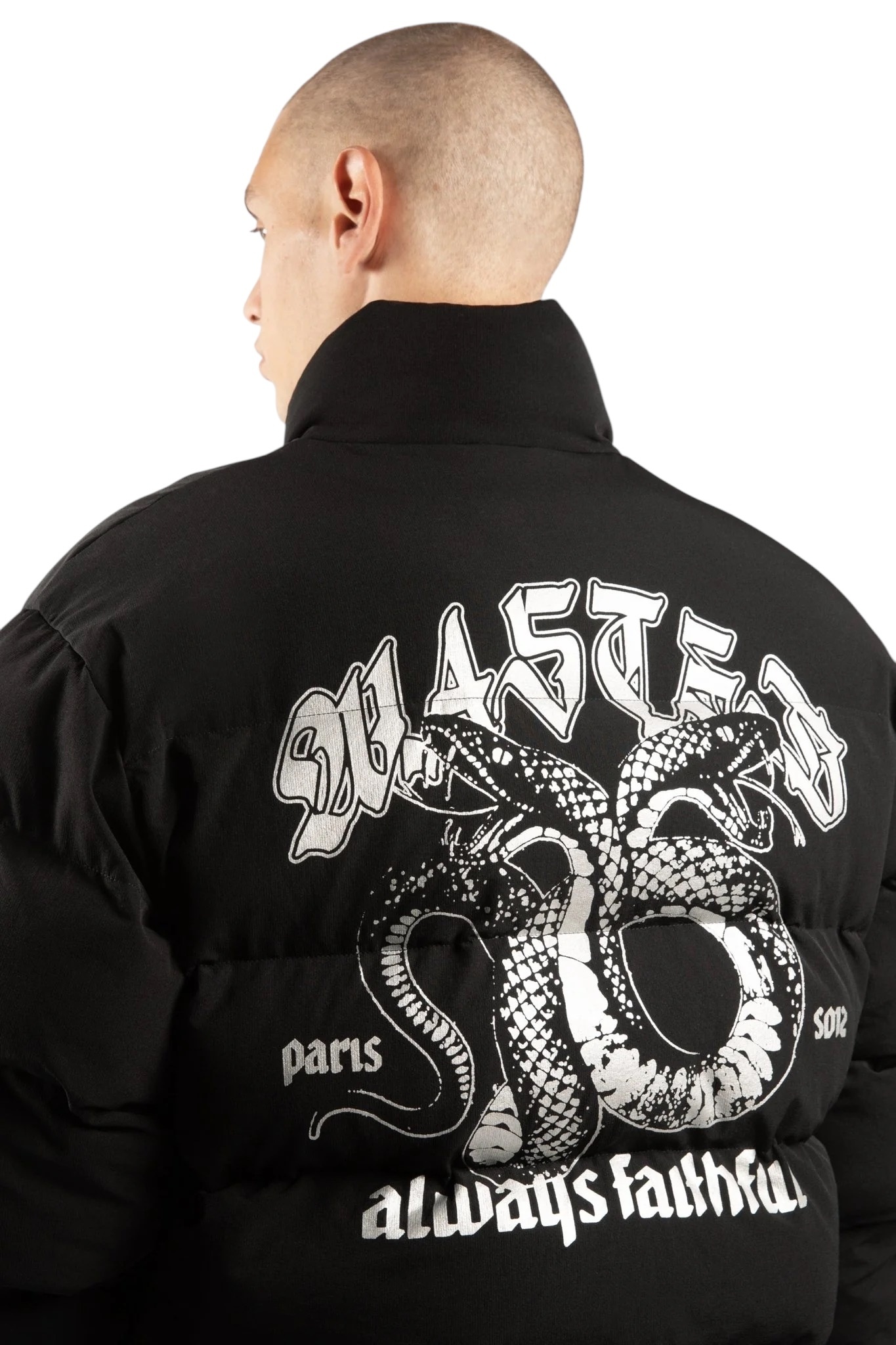 Wasted Paris Lethal Nylon Puffer Jacket - Black