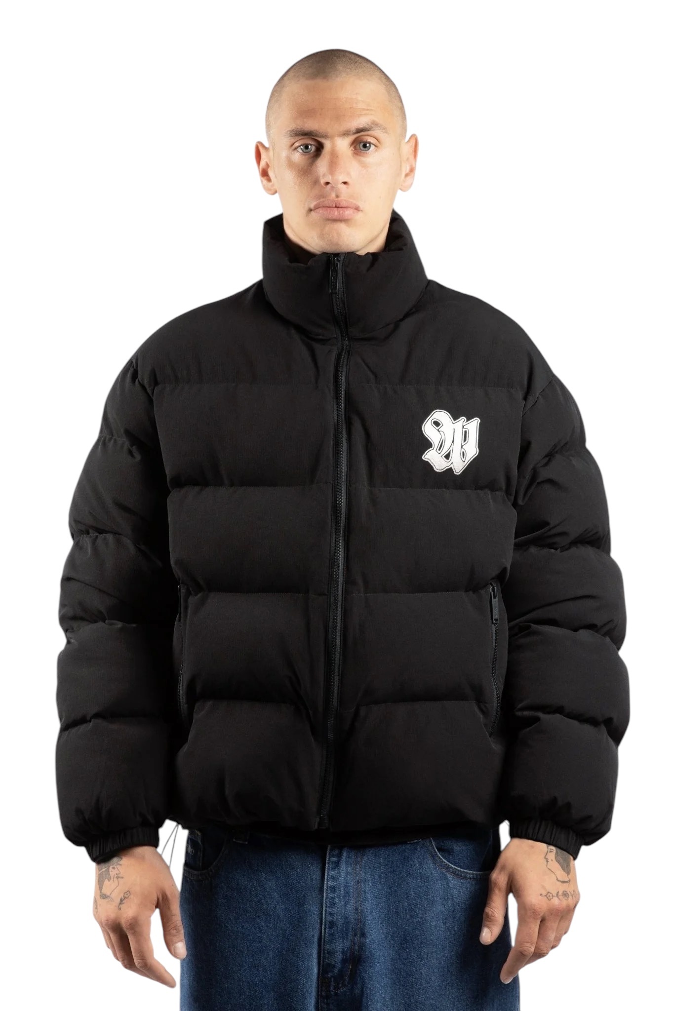 Wasted Paris Lethal Nylon Puffer Jacket - Black