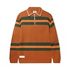 Polo Knit Sweater Sweater - Brown