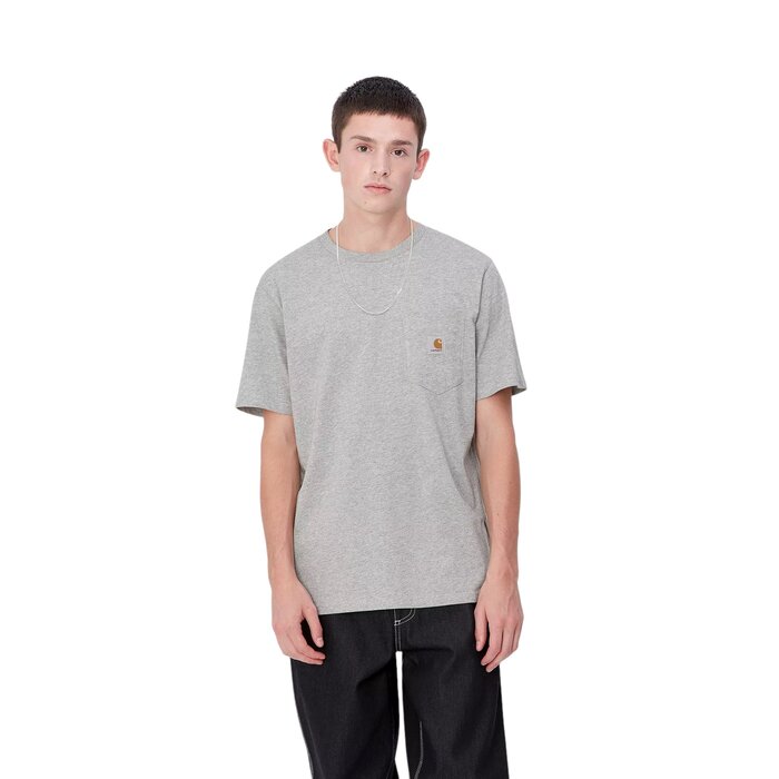 Carhartt WIP S/S Pocket T-Shirt - Grey Heather