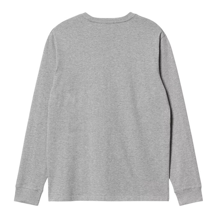 Carhartt WIP L/S Pocket T-shirt - Grey Heather