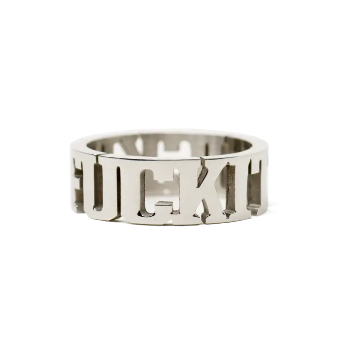 Huf Fuck It Ring - Silver
