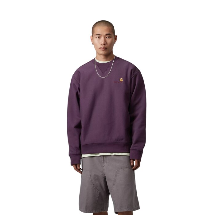 Carhartt WIP American Script Sweat - Huckleberry