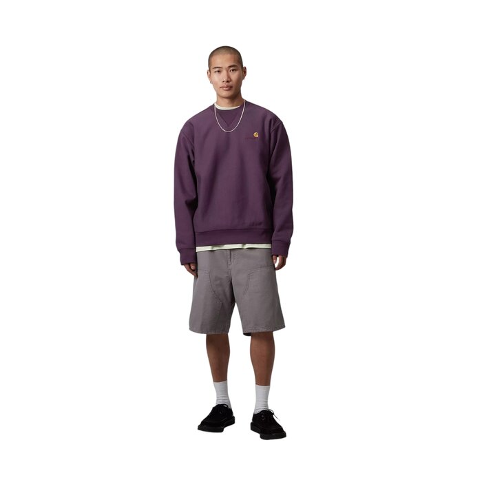 Carhartt WIP American Script Sweat - Huckleberry