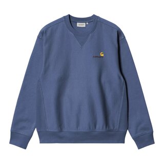 Carhartt WIP American Script Sweat - Blue Iris