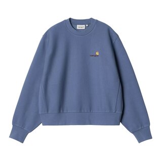 Carhartt WIP W' American Script Sweat - Blue Iris