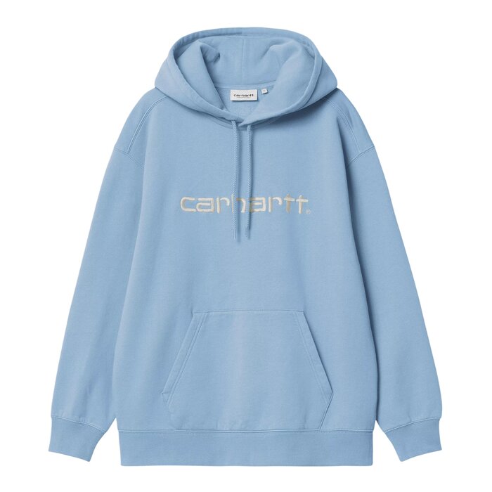 Carhartt WIP W' Hooded Carhartt Sweat - Bluebird/Fleur De Sel