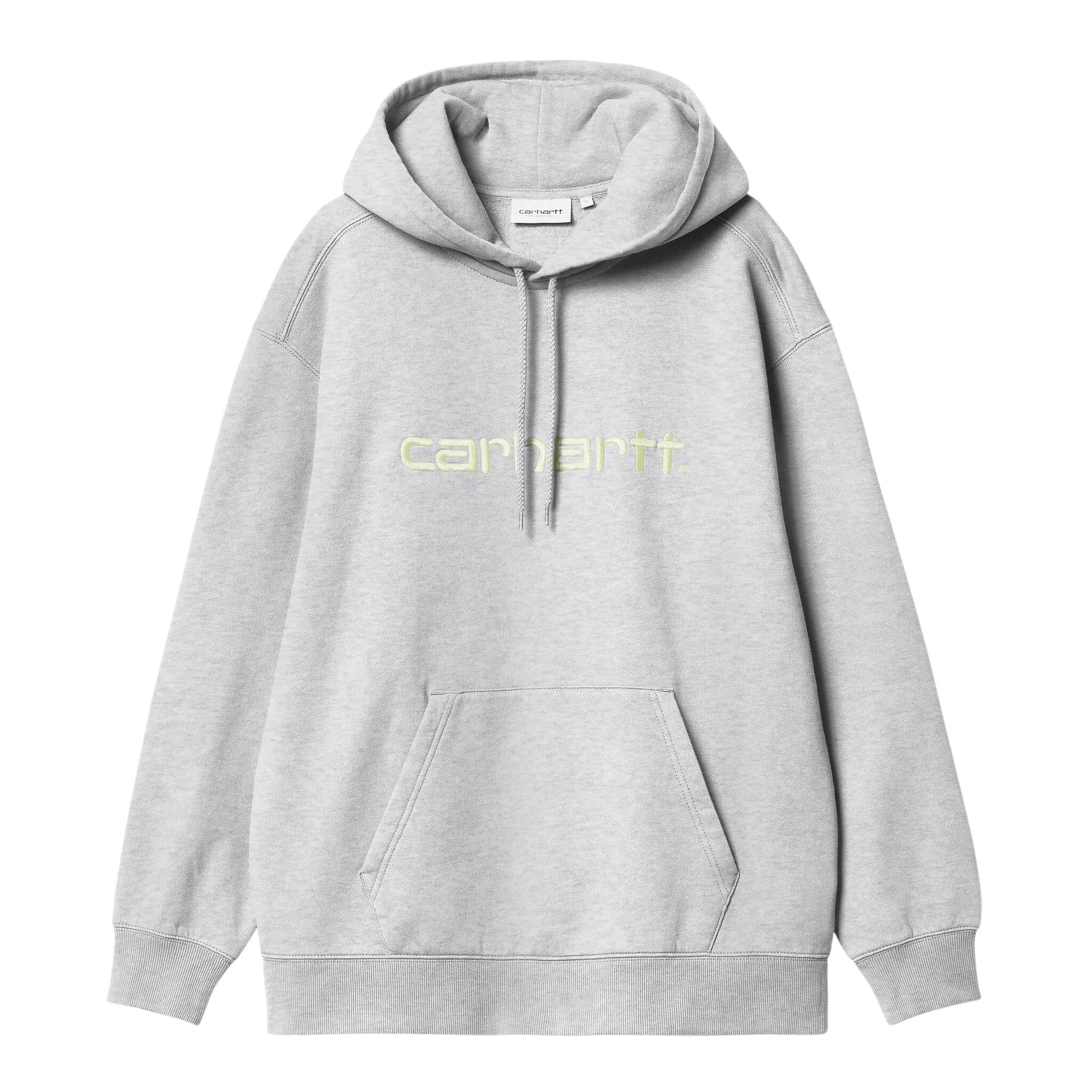 Carhartt WIP W' Hooded Carhartt Sweat - Ash Heather/Air Green