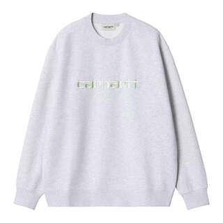 Carhartt WIP W' Carhartt Sweat - Ash Heather/Air Green
