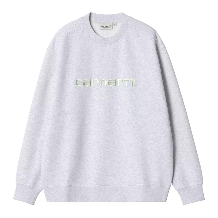 Carhartt WIP W' Carhartt Sweat - Ash Heather/Air Green