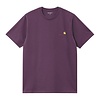 S/S American Script T-shirt - Huckleberry