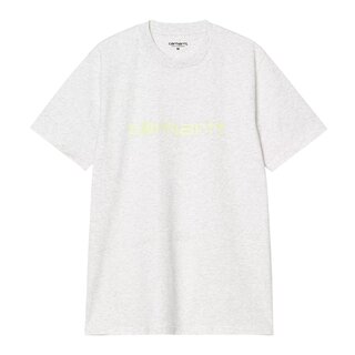 Carhartt WIP S/S Script T-Shirt - Ash Heather/Air Green