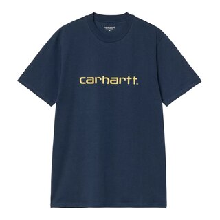 Carhartt WIP S/S Script T-Shirt - Ink/Air Yellow