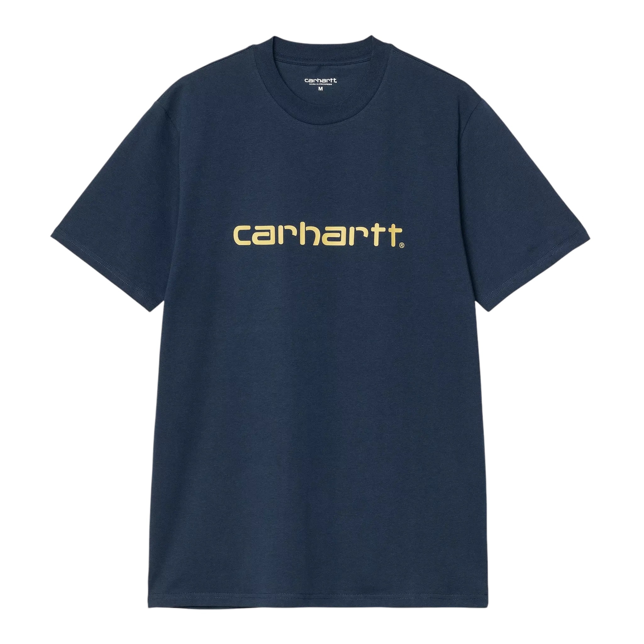 Carhartt WIP S/S Script T-Shirt - Ink/Air Yellow