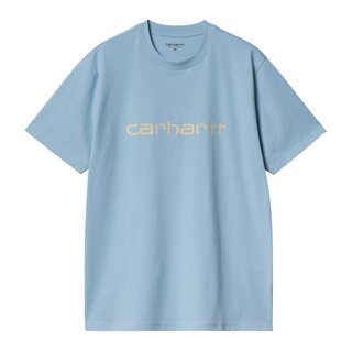 Carhartt WIP S/S Script T-shirt - Bluebird/Fleur De Sel