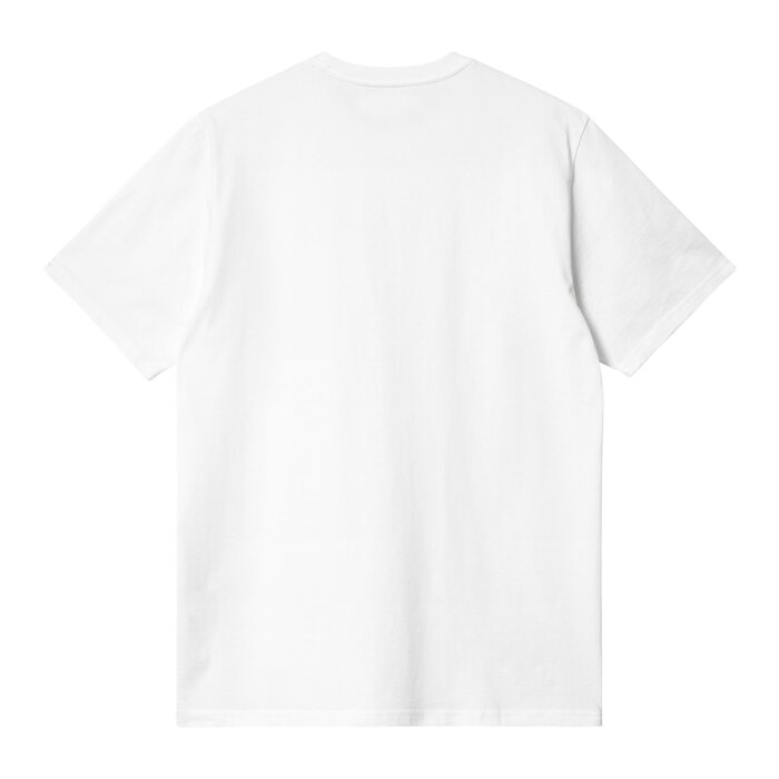 Carhartt WIP S/S Pocket T-Shirt - White/Red