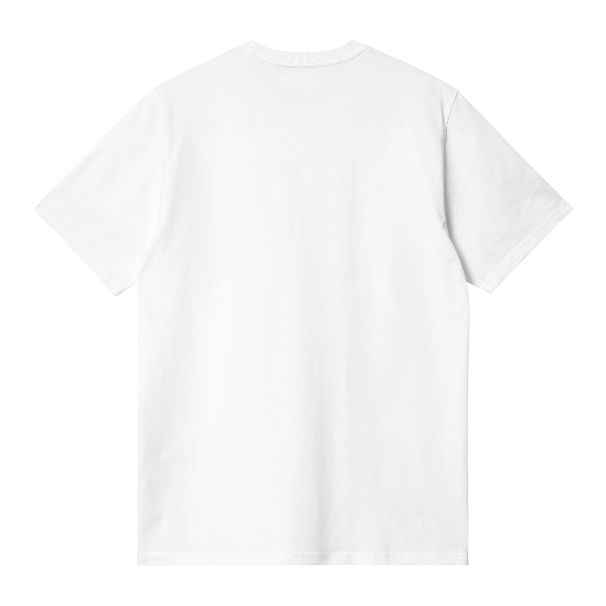 Carhartt WIP S/S Pocket T-Shirt - White/Red